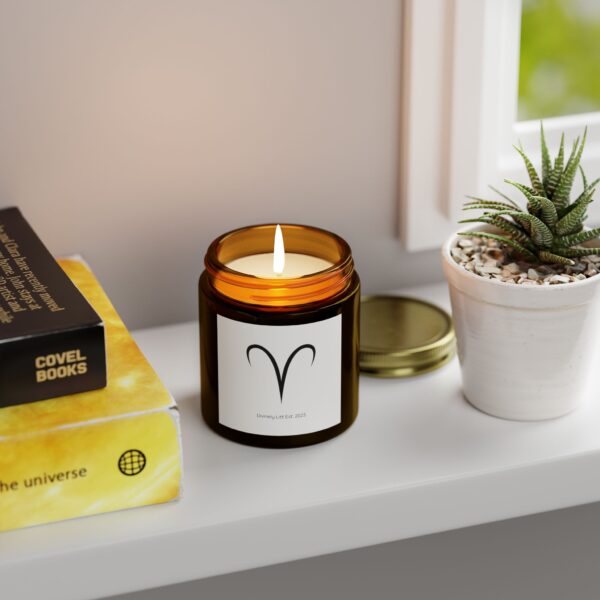 Zodiac Moods Scented Flames, Coconut Apricot Wax (4oz, 9oz) - Image 73