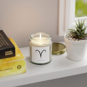 Zodiac Moods Scented Flames, Coconut Apricot Wax (4oz, 9oz)
